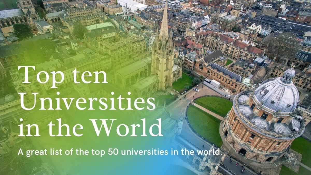 'Video thumbnail for Top Universities in The World'