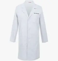 Customized embroidered lab coat for health professionals