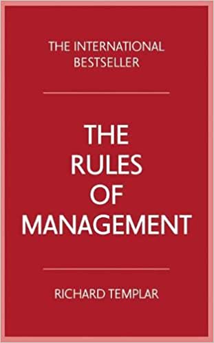 The Rules of Management By Richard Templar