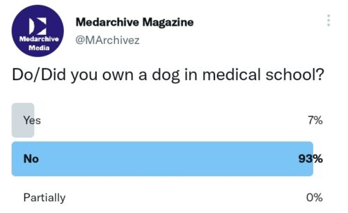 having a dog in medical school
