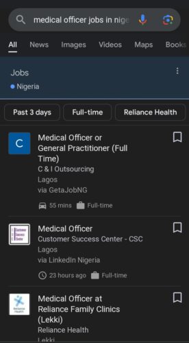 Medical officer jobs in Nigeria
