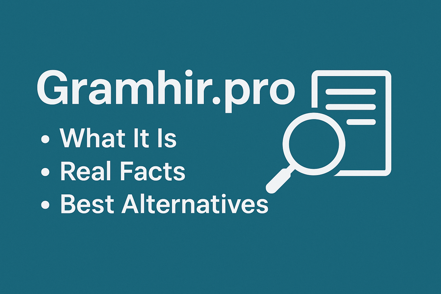 Gramhir.pro: Simple Guide to What It Is and Safer Alternatives